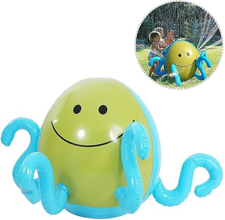 Amazon 18新型インフレータブル ウォーター ボール 芝生遊び 水 夏の日 子供用 おもちゃ噴水シャワーボール アウトドア キッズ 水遊び ビーチ 芝生 庭 アウトドア パーティー 噴水池 噴水できる 庭 夏対策 おもしろい タコボール プールトイ おもちゃ
