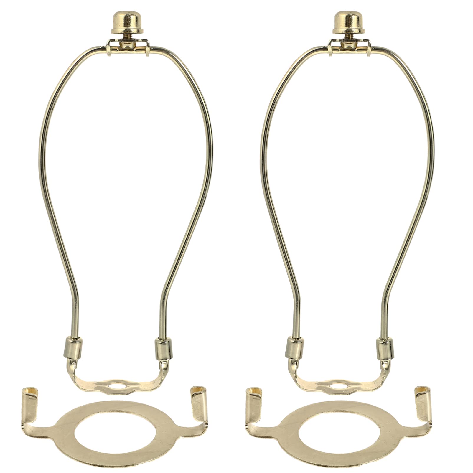 Uonlytech Cow Horn Lamp Shade Holder Harp Bracket Kit Replacement for Table Floor Lamps Easy Installation Rust-Resistant Indoor Lighting Accessories