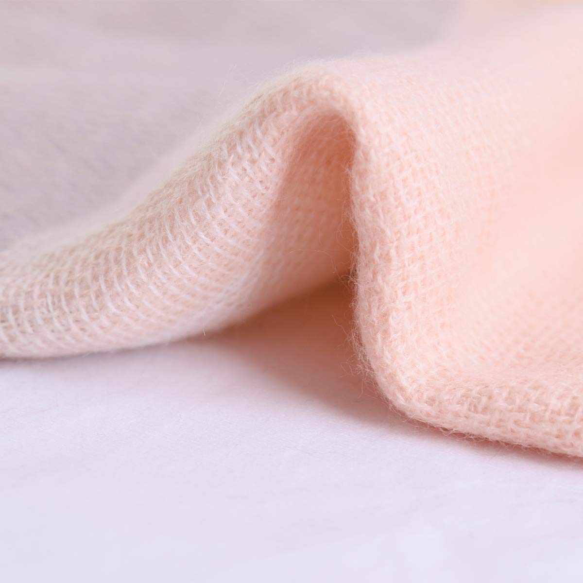 Women Square Plaid Blanket Scarf Shawl for Winter Wear Oversized Warm Soft Chunky Square Scarf (pink)