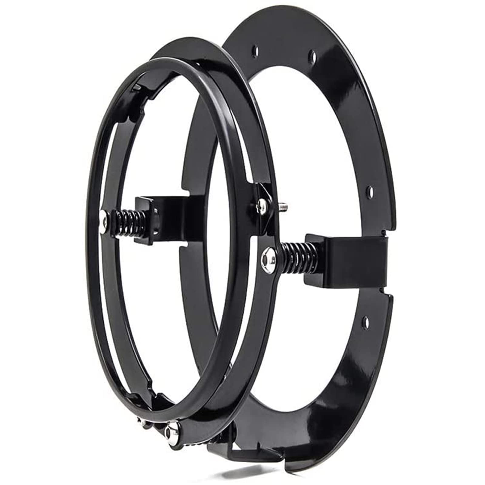 Photo 1 of UTVIUNCT Universal 5.75 Inch Motorcycle LED Headlight Mounting Bracket 5-3/4" Motor Bike Round Headlamp Mount Brackets Ring (Black)