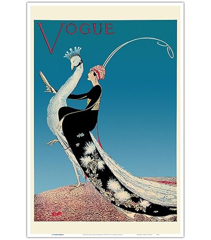 Amazon.com: Fine Art Canvas Vintage Vogue Magazine Cover 1921 New
