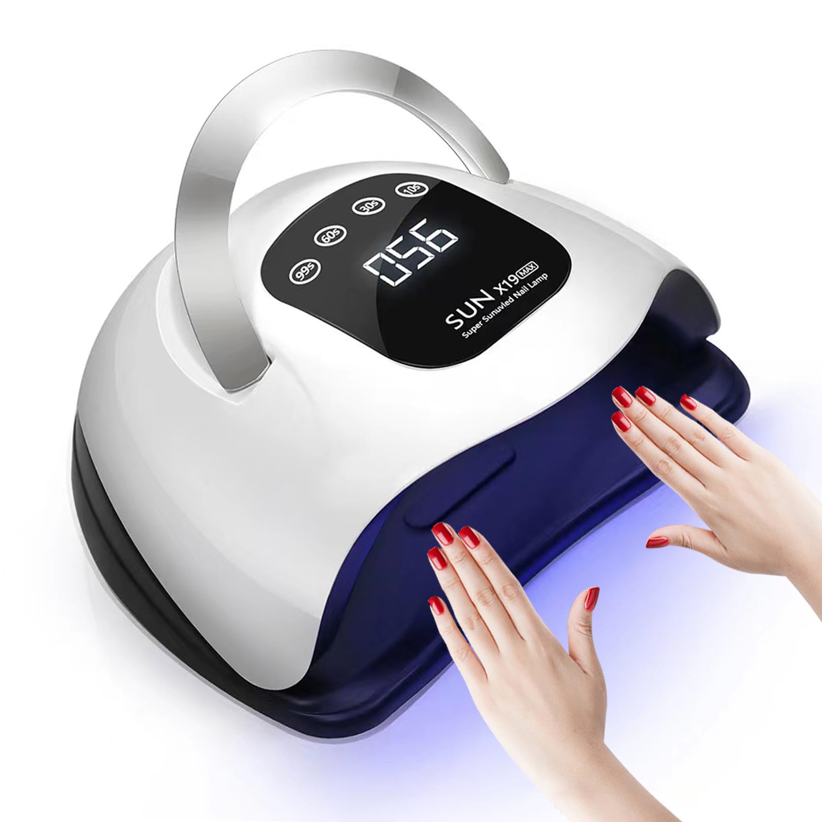 Photo 1 of GGUP 320W UV LED Nail Lamp, Professional UV Nail Dryer Light for Gel Nails with 72 Beads, Fast Curing Gel Polish Lamp Auto Sensor 4 Timer Setting Portable Nail Art Drying Tools for Fingernail/Toenail