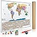 Julio’s Adventures World Travel Tracker Map with Free Flag Pins, Pen and Pick. Scratch Off Your Travels Around the Globe with US States, Flags and Gift Box