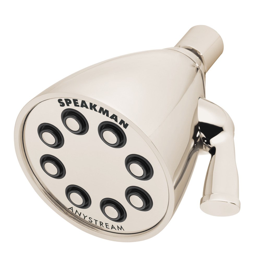 Speakman S-2251-PN Signature Icon Anystream High Pressure Adjustable Shower Head Solid Brass Polished Nickel
