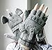 Cozy Design Women's Knitted Gloves with Roll Up Cuffs for Winter (Elephant Knitted)