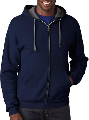 fruit of the loom sofspun zip hoodie