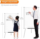 VIZ-PRO Flipchart Easel Whiteboard 90x60 cm Magnetic Portable Dry Wipe view 2