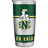 Rico Industries NCAA St. Norbert Green Knights Standard 20oz Stainless Steel Tumbler with Lid - Great For Coffee, Tea, Water or Cocktails