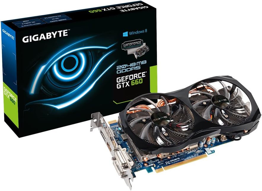 Gigabyte Nvidia Gtx 660 Graphics Card 2gb 192 Bit Ddr5 Pci E Amazon Co Uk Computers Accessories