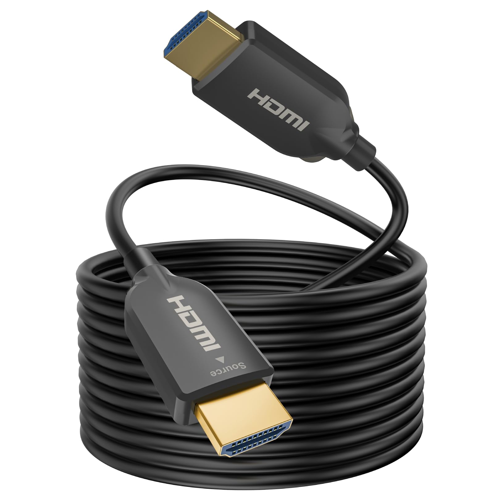 SOEYBAE HDMI Cable 50M, 4K Fibre Optic HDMI Cable 18Gbps High Speed Support 4K@60Hz HDR10, 4:4:4, 3D, ARC,HDCP 2.2, PS3, PS4,PC