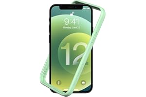 RhinoShield Bumper Case Compatible with [iPhone 12/12 Pro] | CrashGuard NX - Shock Absorbent Slim Design Protective Cover 3.5M / 11ft Drop Protection - Mint Green