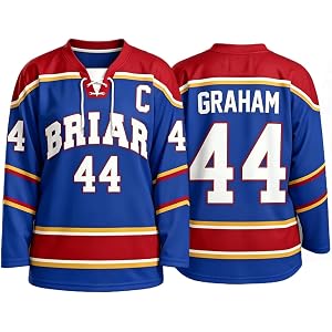 MLUTJINOO Off Campus Long Sleeve Hockey Sweatshirt Graham 44 & Logan 22 & Tucker 46 & Di Laurentis 66 Jersey Shirt, S-3XL