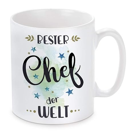 Tasse mit Motiv Modell: Bester Chef der Welt