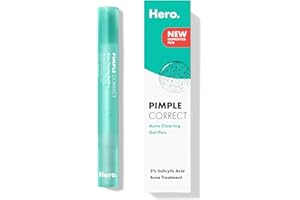 Hero Cosmetics Pimple Correct Acne Clearing Gel Pen - Maximum Strength 2% Salicylic Acid, Derm-Tested Formula for Current and Future Zits (1 Count)