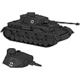 BMC CTS WW2 German Panzer IV Tank - Dark Gray 1:38 Plastic Army Military Vehicle