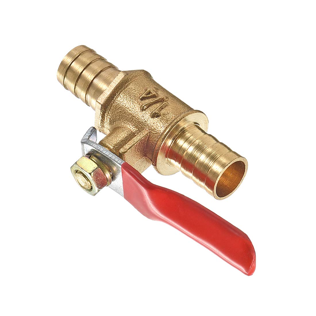 uxcell Ball Valve Shut-Off Valve, 10mm Hose Barb to 10mm Hose Barb, Hose Pipe Tube Fittings, 180 Degree Operation Handle - Image 5