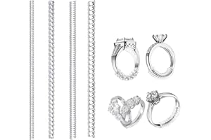 ZINMILIN Ring Sizers for Loose,Guards Ring Adjuster for Loose Women Resizer Tightener Snuggies Invisible Size Adjuster（4 Pcs，4 Style）