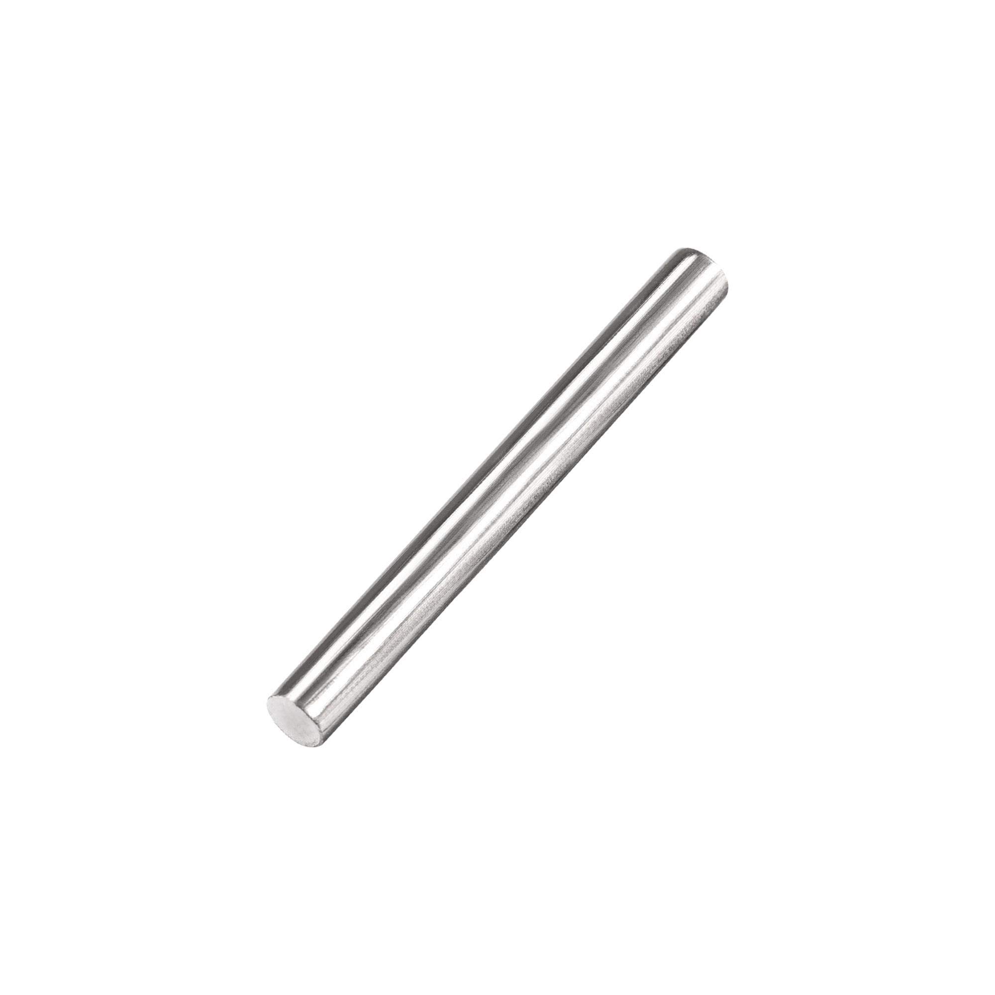 Sourcing Map 304 Stainless Steel Round Rod - 4mm x 25mm, 10pcs - DIY Craft Model Plane Ship Cars