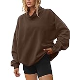 LILLUSORY Mock Neck Sweatshirt Womens Oversized Pullover Turtleneck Long Sleeve Tops Trendy Spring Fashion 2026