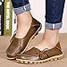 CIOR Women's Genuine Leather Loafers Casual Moccasin Driving Shoes Indoor Flat Slip-on Slippers,M912,Khaki,40