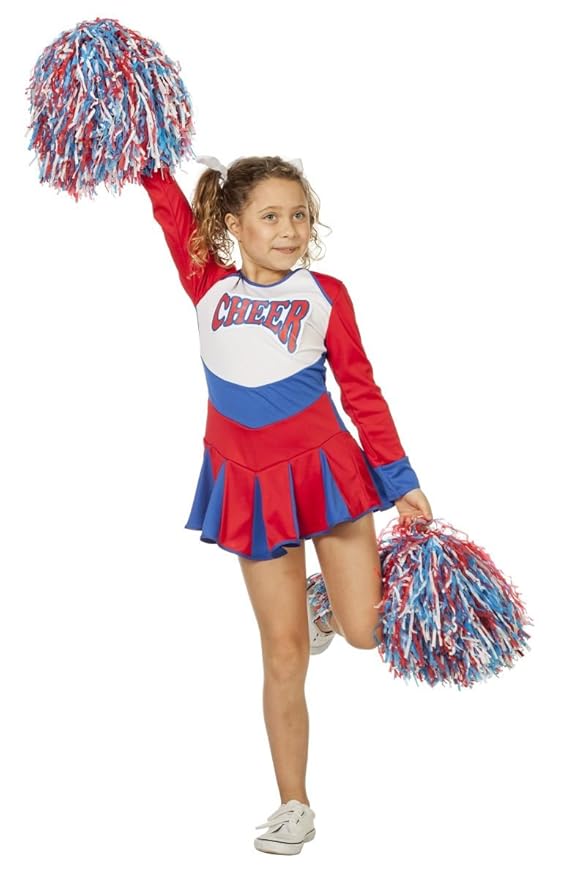 Sport Kinder Kostüm Cheerleader Karneval Fasching Gr.128