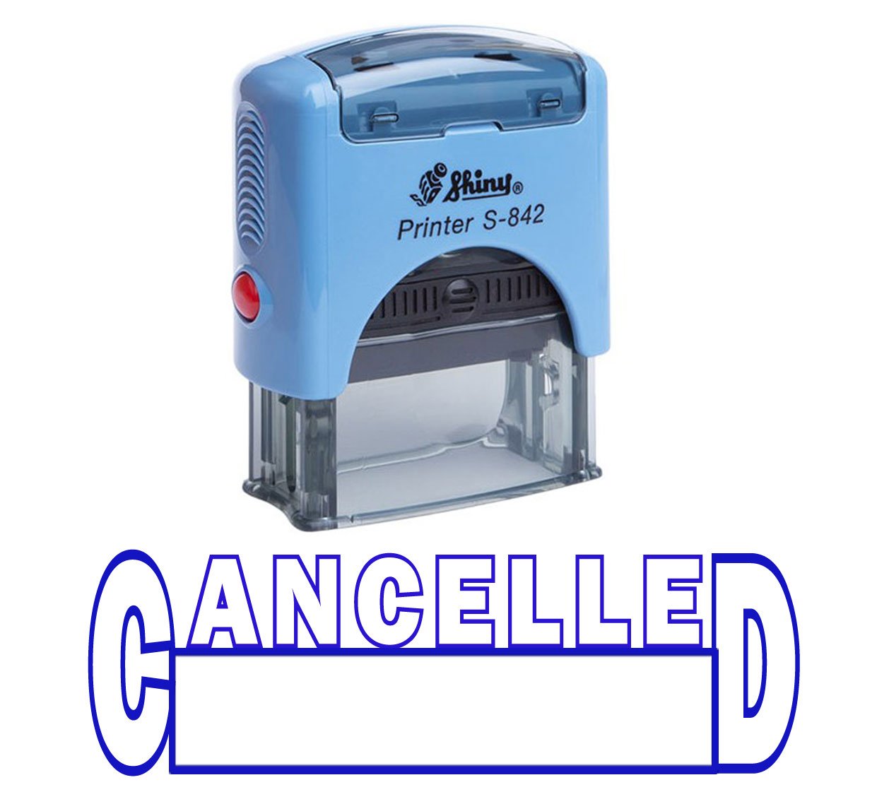 Cancelled Self Inking Rubber Stamp Custom Shiny Office Stationary Stamp
