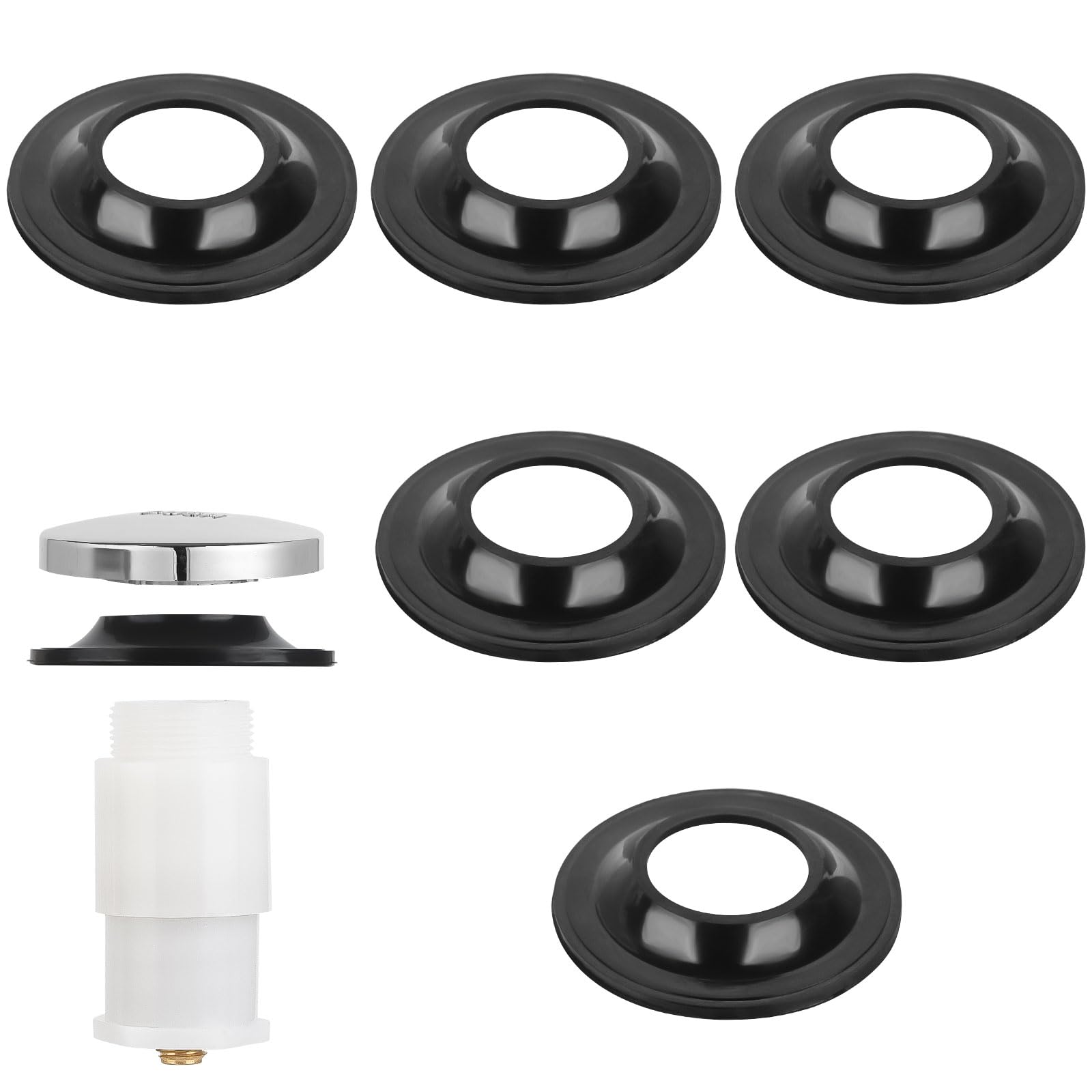 Photo 1 of 6Pcs Tub Stopper Gasket for Tub Drain Assemblies, Perfect Match for Tip Toe Style Bathtub Stoppers