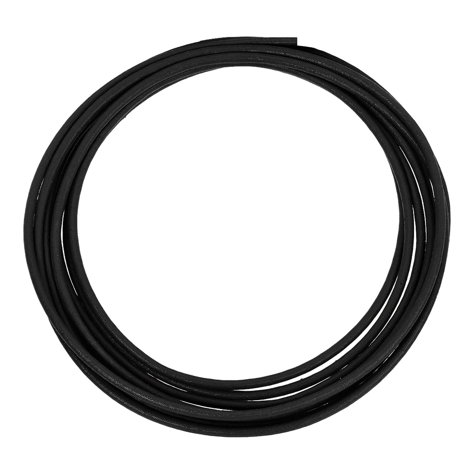 Rebower Silicone Fiberglass Sleeve Insulated Cable Protection Tube [for High-Temperature Applications] - 5M-4mm / Black