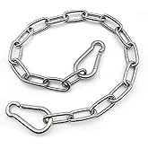 MIKMAYTOO Heavy Duty Stainless Steel Chain 550LB Capacity for Punching Bags Hanging Chair Hammocks Swing Trapeze Yoga