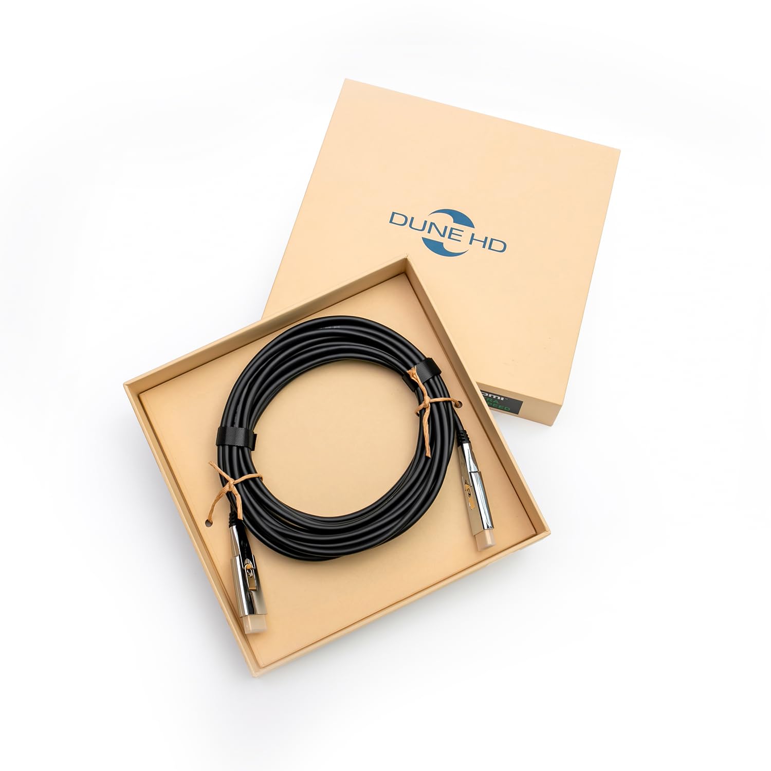 Dune HD Professional Optical High Speed 48Gbps HDMI 2.1a Cable, 10K, 8K / 60Hz, 4K / 120 Hz, 4:4:4, eARC, CEC, HDCP 2.2/2.3, 3D, HDR 10+, Dolby Vision, Atmos, VR, Gaming PC, TV, Hi-End, RTX 40xx (5m)