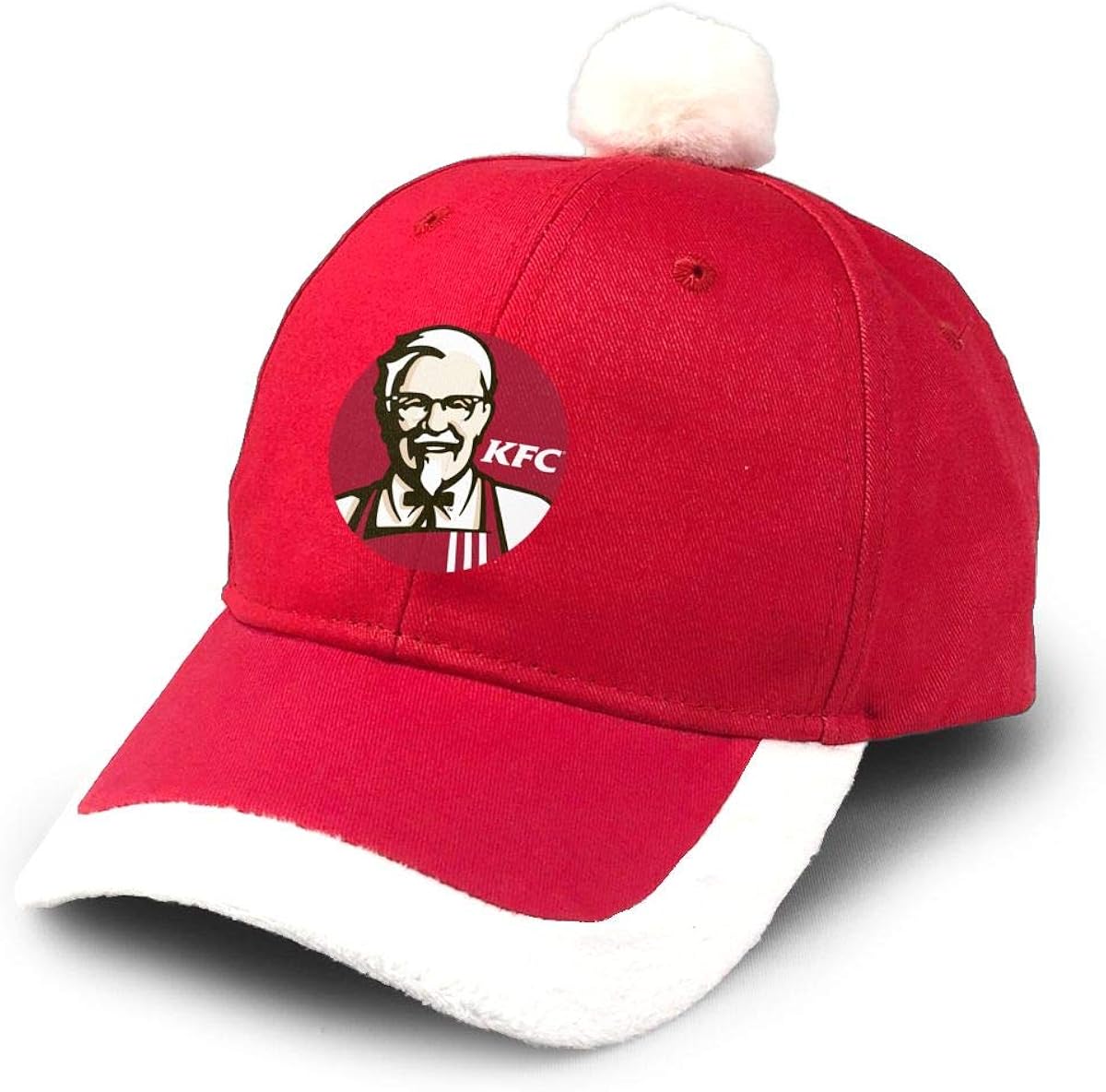 amazon com yaxjixie personalized kfc logo geek christmas cricket cap for girls red clothing yaxjixie art kfc logo hip hop christmas casquette for mans red