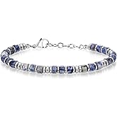 SIUMAL Mens Bracelet, Boho Stainless Steel Bracelets for Men, Beaded Bracelets, Jewelry Gifts for Husband, Father, Friends