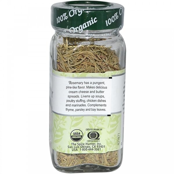 SPICE HUNTER ROSEMARY WHOLE ORGANIC, 0.6 OZ