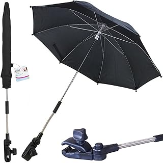 Buggyschirm Kinderwagenschirm Sonnenschirm Sonnenschutz mit flexibler Halterung