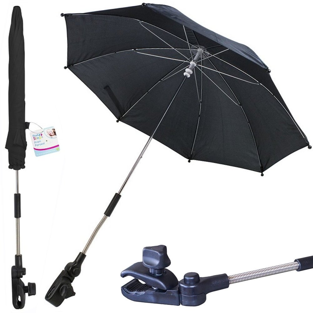 Buggyschirm Kinderwagenschirm Sonnenschirm Sonnenschutz mit flexibler Halterung