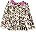 Young Hearts Little Girls' 2 Pieced Jaguar Print Pocket Shirt and Pant