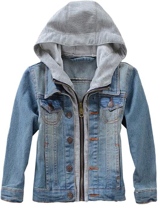 baby boy hooded denim jacket