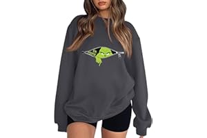 ZXCTKA Christmas Sweatshirts for Women Cute Christmas Graphic Long Sleeve Shirt Xmas Holiday Party Pullover Sweater Tops