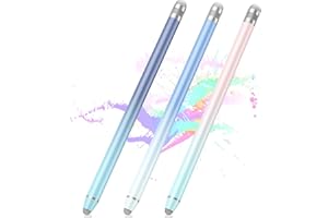 HAIDERPARY Stylus Pens for Touch Screens(3 Pcs), High Sensitivity Fiber Tips Capacitive Stylus for iPad iPhone Tablets Samsung Galaxy All Universal Touch Screen Devices (Gradient Blue)