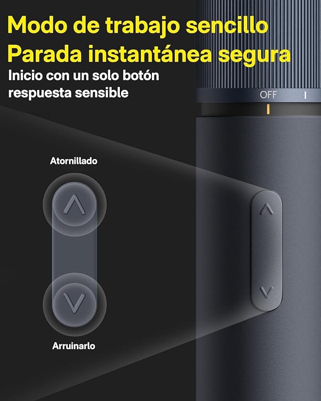 Juego de Destornillador Eléctrico 3.6V Inalámbrico, 4 N.m de Par