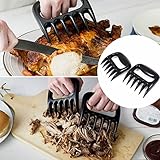 [LIFETIME GUARANTEE] 2x BBQ Bear Meat Claws Shredding Lift Tongs Pull Handler Handling Fork Toss Pork New