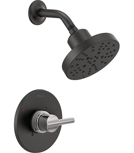 Delta Faucet Nicoli Widespread Bathroom Faucet 3 Hole, Black