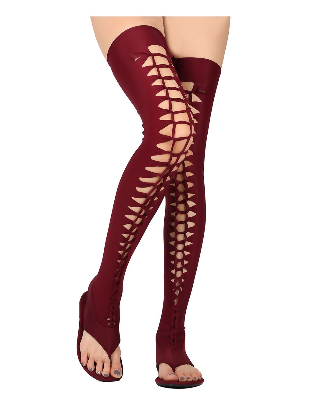 thigh high flip flops