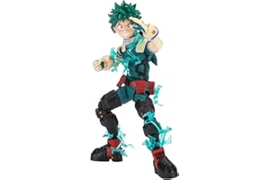 Total Anime Izuku Midoriya - 6.5-Inch Scale Figure with Swappable Faceplates, Alternate Hands, and Energy Effects