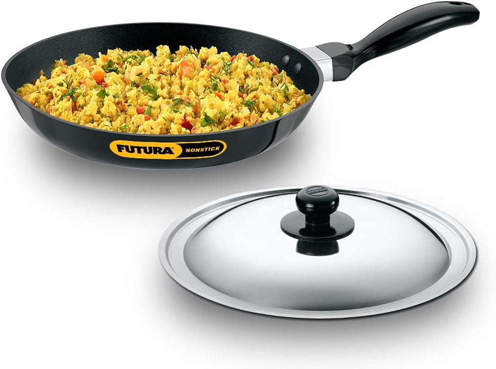 Hawkins Futura Nonstick Frying Pan with Stainless Steel Lid