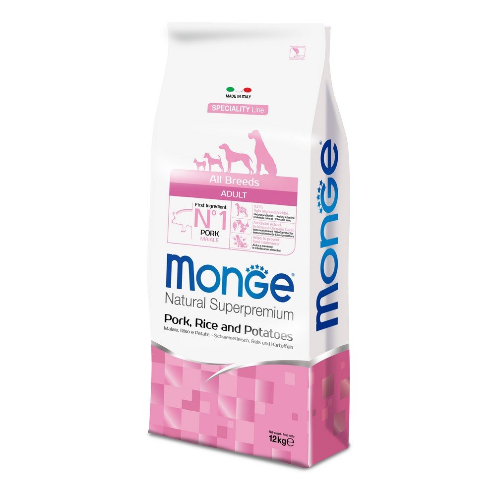Monge All Breeds Adult Pork, Rice and Potatoes, 12 kg