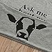 GObabyGO Baby Ask me About My moo Cow, Toddler Kids Baby Boys T-Shirt Short Sleeves Summer Tops Tees (4-5T, Gray)