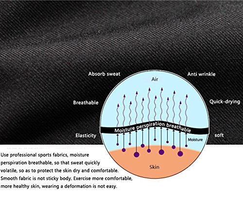 icyzone Womens Capri Workout Pants Yoga Pants Active Running Leggings (L, DARK FOREST)