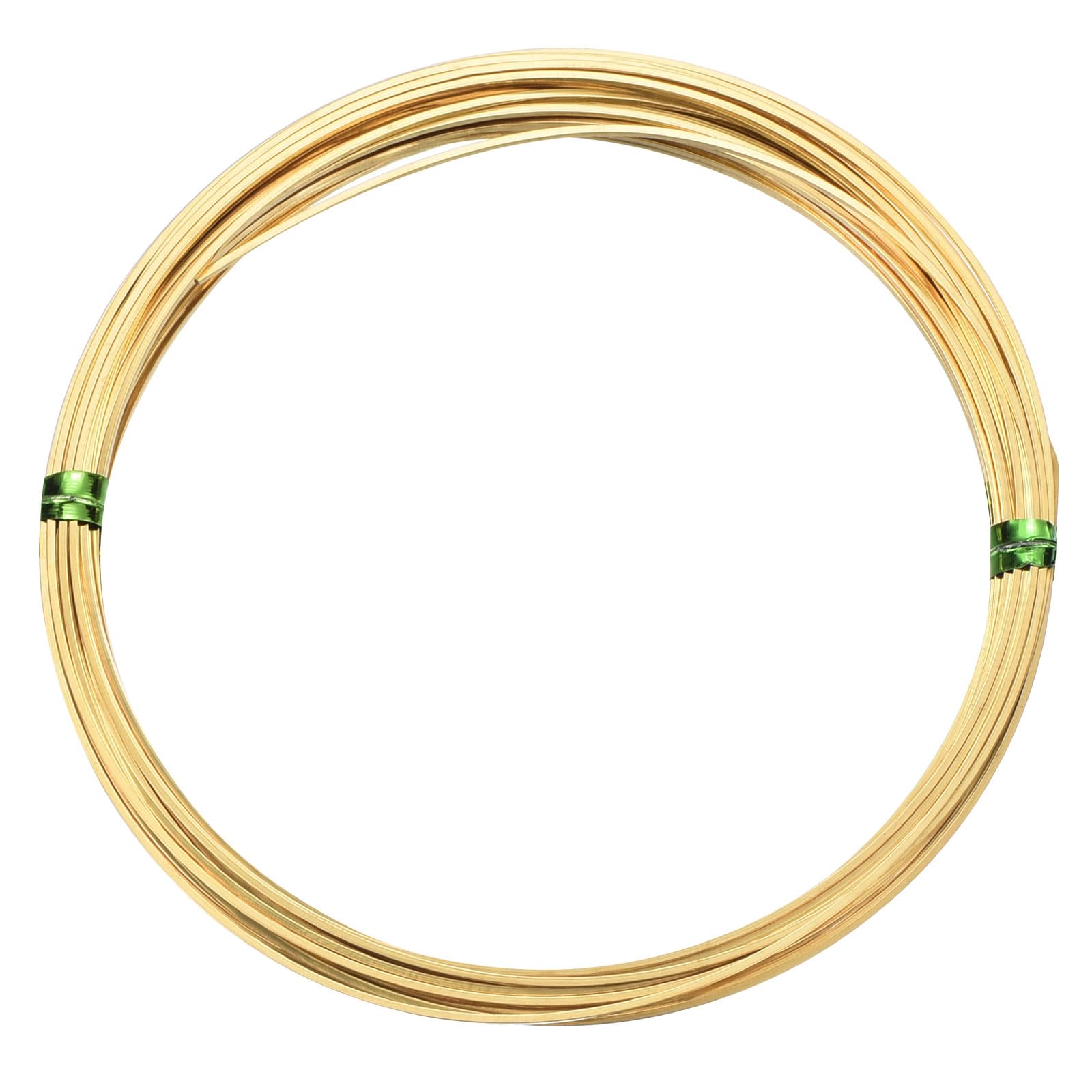 PATIKIL Half Hard Brass Wire, 1 Roll 22Ga/0.6x0.6mm 6m/19.69ft Bendable Square Craft Wire for Jewelry DIY Making Earring Beading Wrapping, Brass