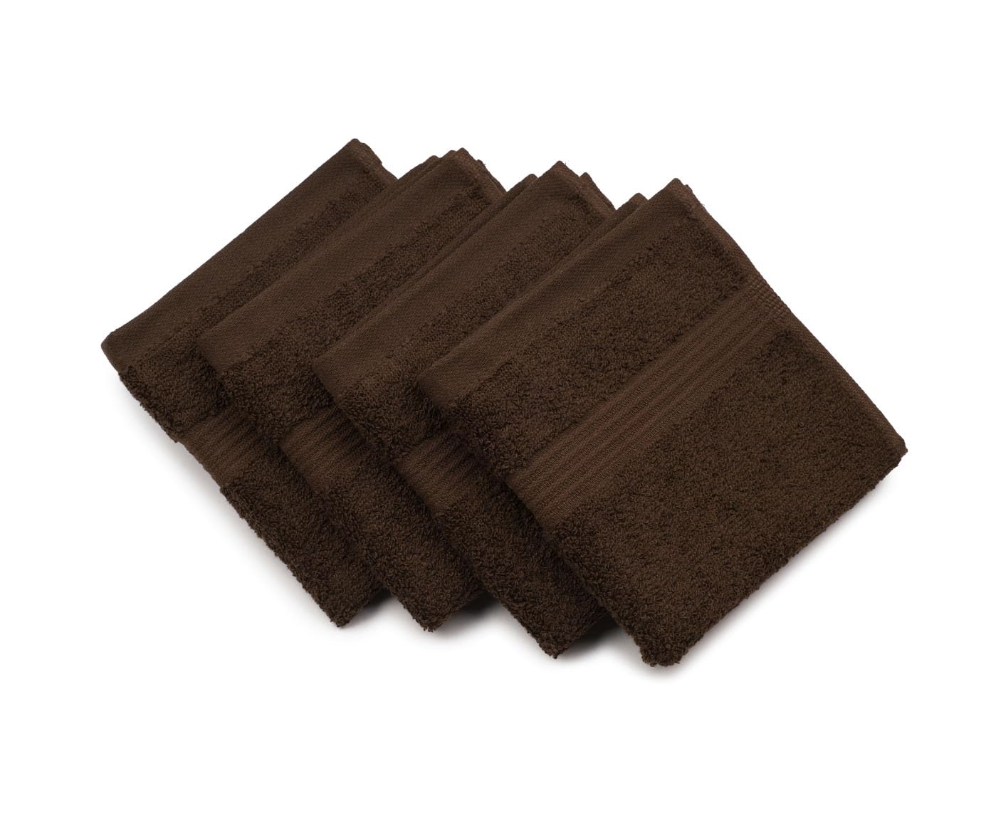 Gözze 550-0893-A2 Flannel Set of 2 100 % Cotton High Quality 550 gsm Ökotex 100 Standard Mocha